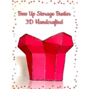 Outstandingly Beautiful Boss Up Storage 3D Bustier Handcrafted - Brand New